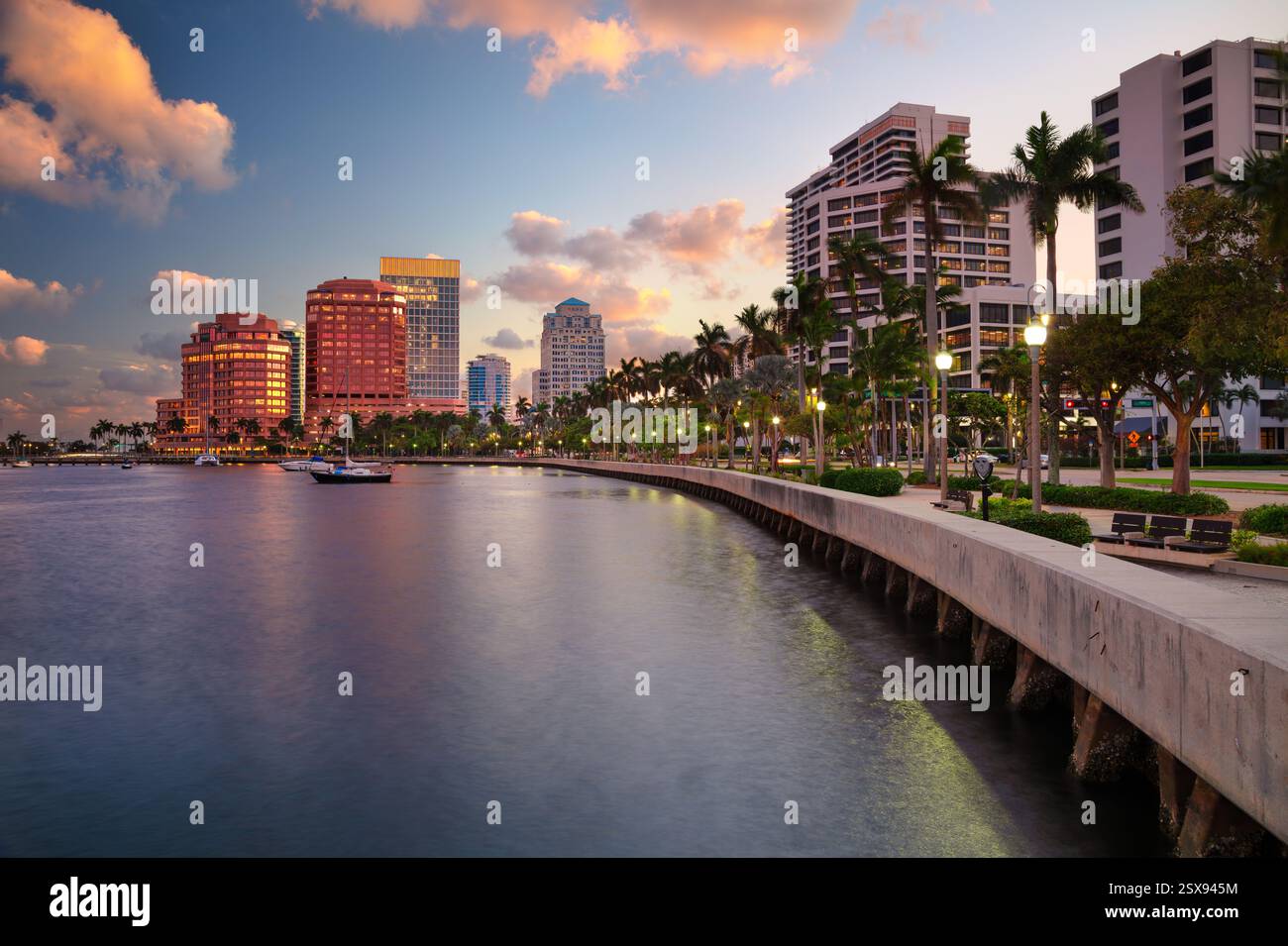 West Palm Beach, Florida, USA. Skyline