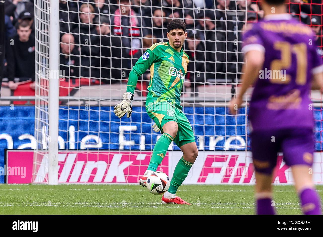 AMSTERDAM, NETHERLANDS - FEBRUARY 23: goalkeeper Matheus of AFC Ajax ...