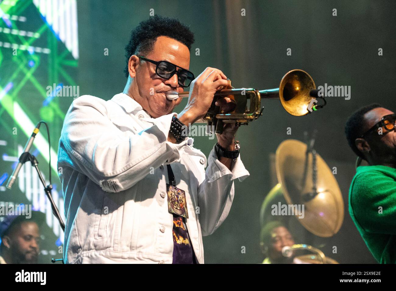 Marcus Hubbard of The Soul Rebels performs during Shorty Gras on Saturday, Feb. 22, 2025, in New