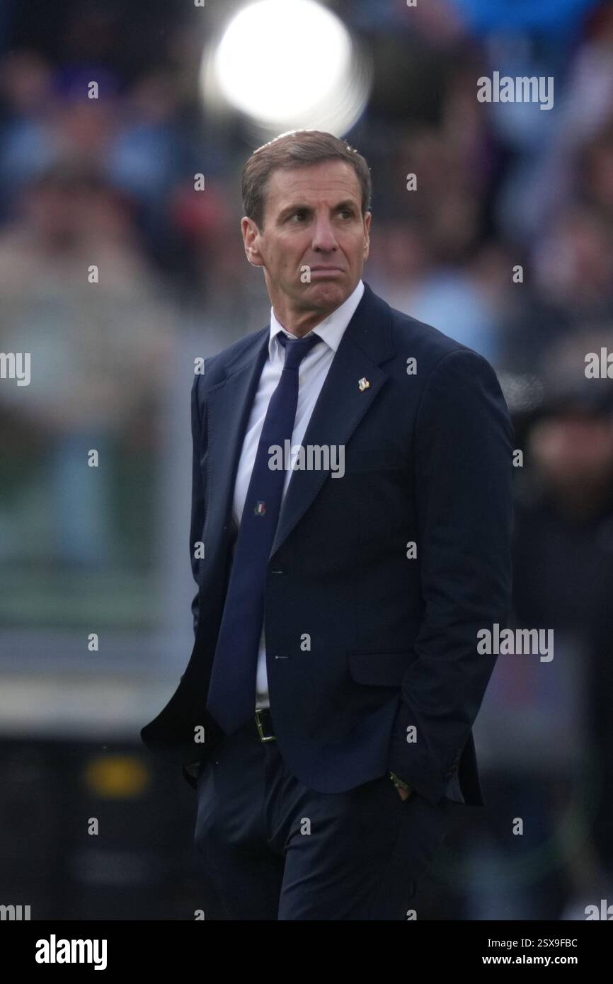 Quesada Rugby Italy's coach Gonzalo Quesada during the Six Nations rugby union match ...