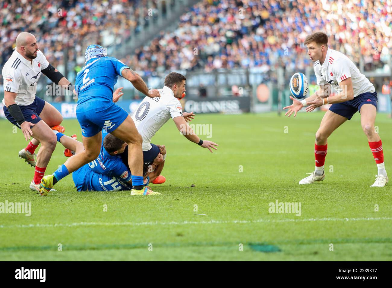 Rome, Italy. 23rd Feb, 2025. Thomas Ramos (France) during Italy vs ...