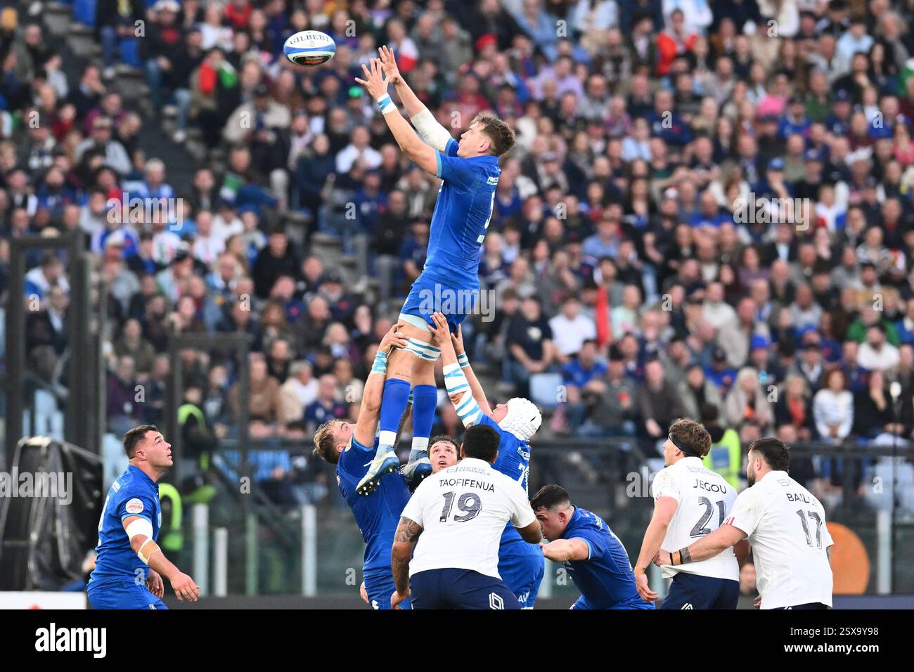 Ruzza Roma Rome, Italy. 23rd Feb, 2025. Federico Ruzza of Italy in action during ...