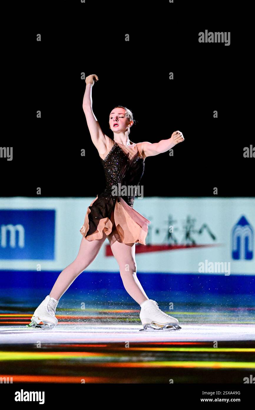 Sarah EVERHARDT (USA), during Exhibition Gala, at the ISU Four Continents Figure Skating