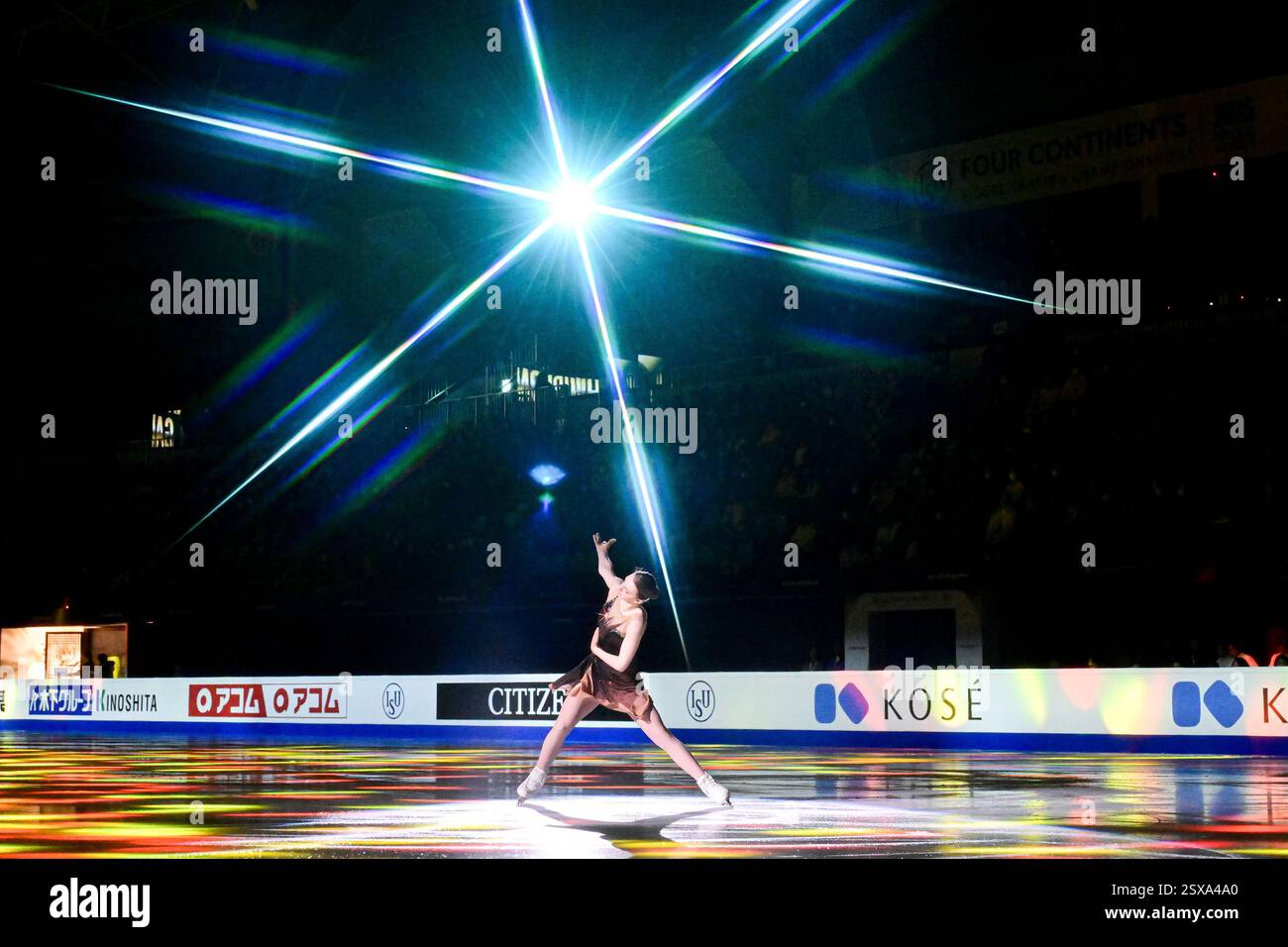Sarah EVERHARDT (USA), during Exhibition Gala, at the ISU Four Continents Figure Skating
