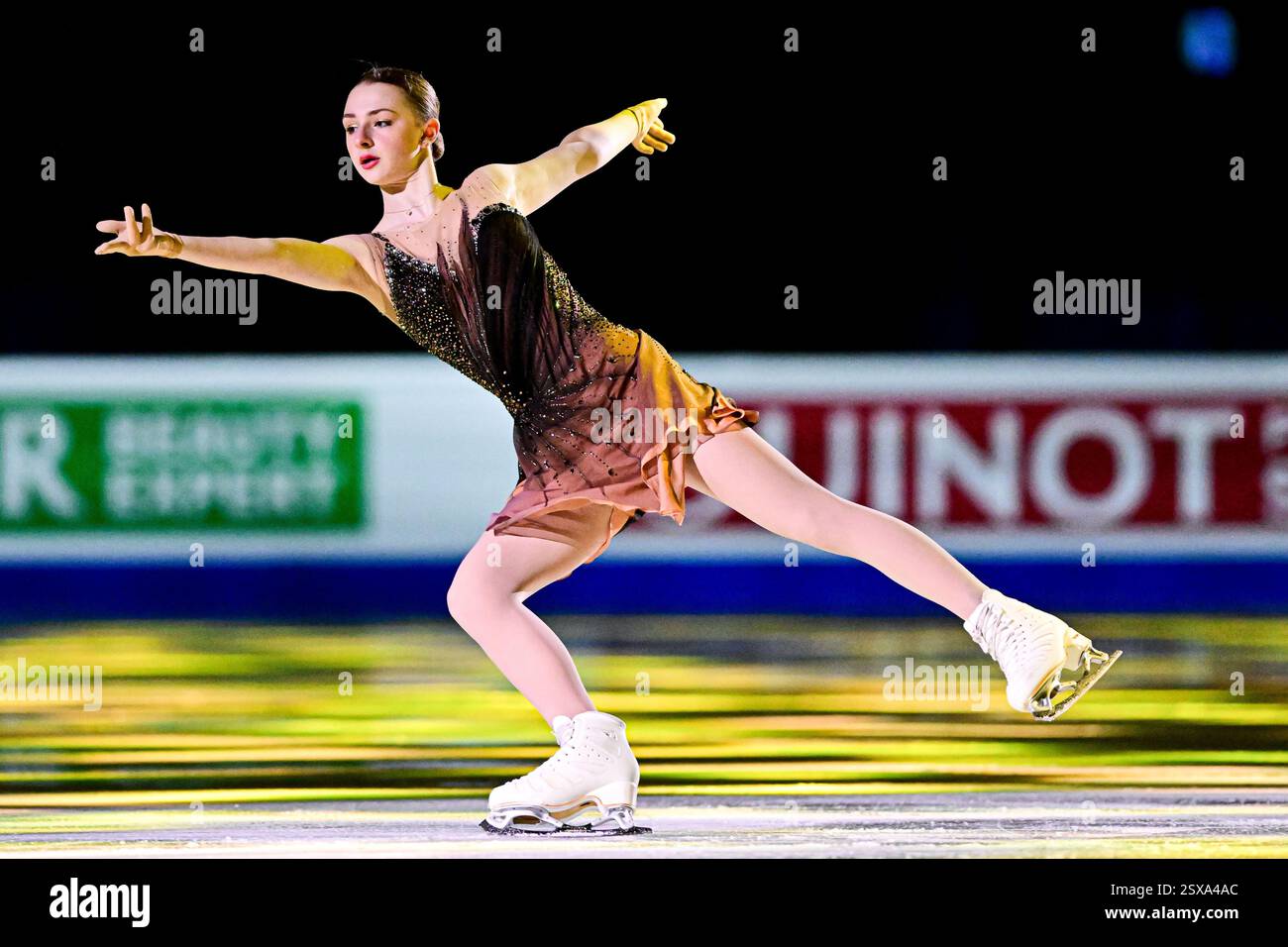 Sarah EVERHARDT (USA), during Exhibition Gala, at the ISU Four Continents Figure Skating