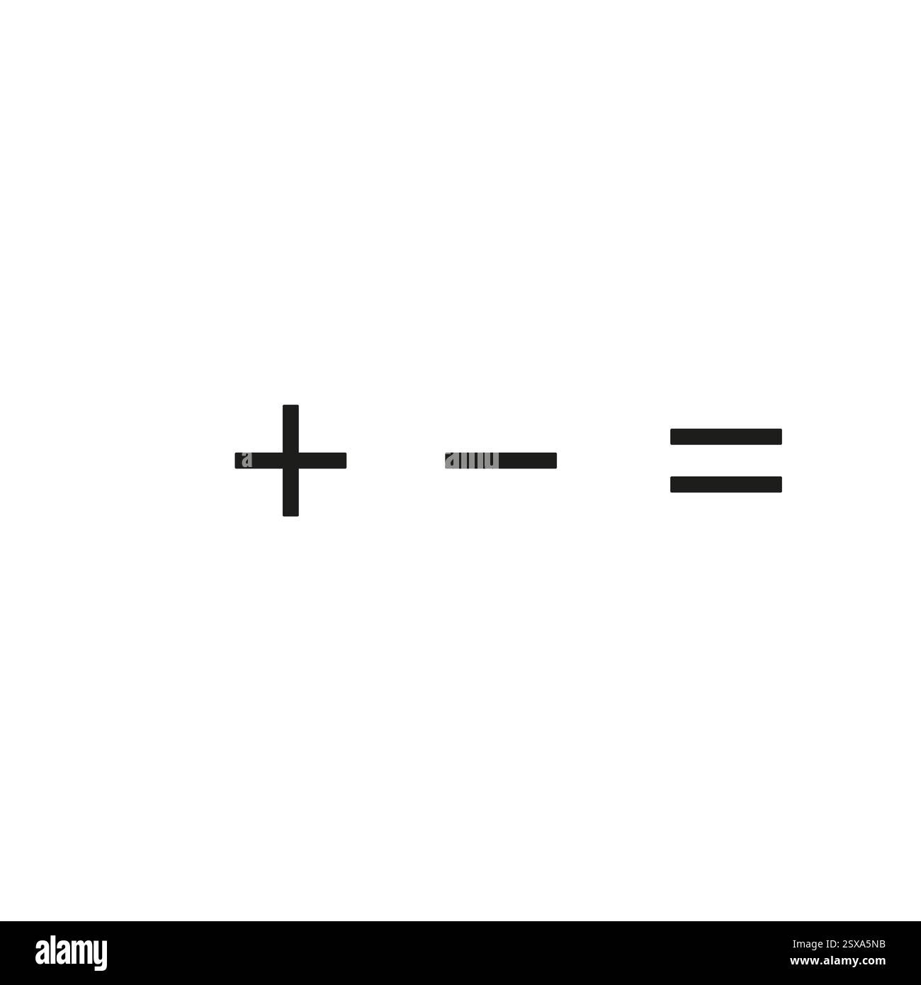 Math plus, minus, multiply, divide symbol vector. Calculator symbol ...