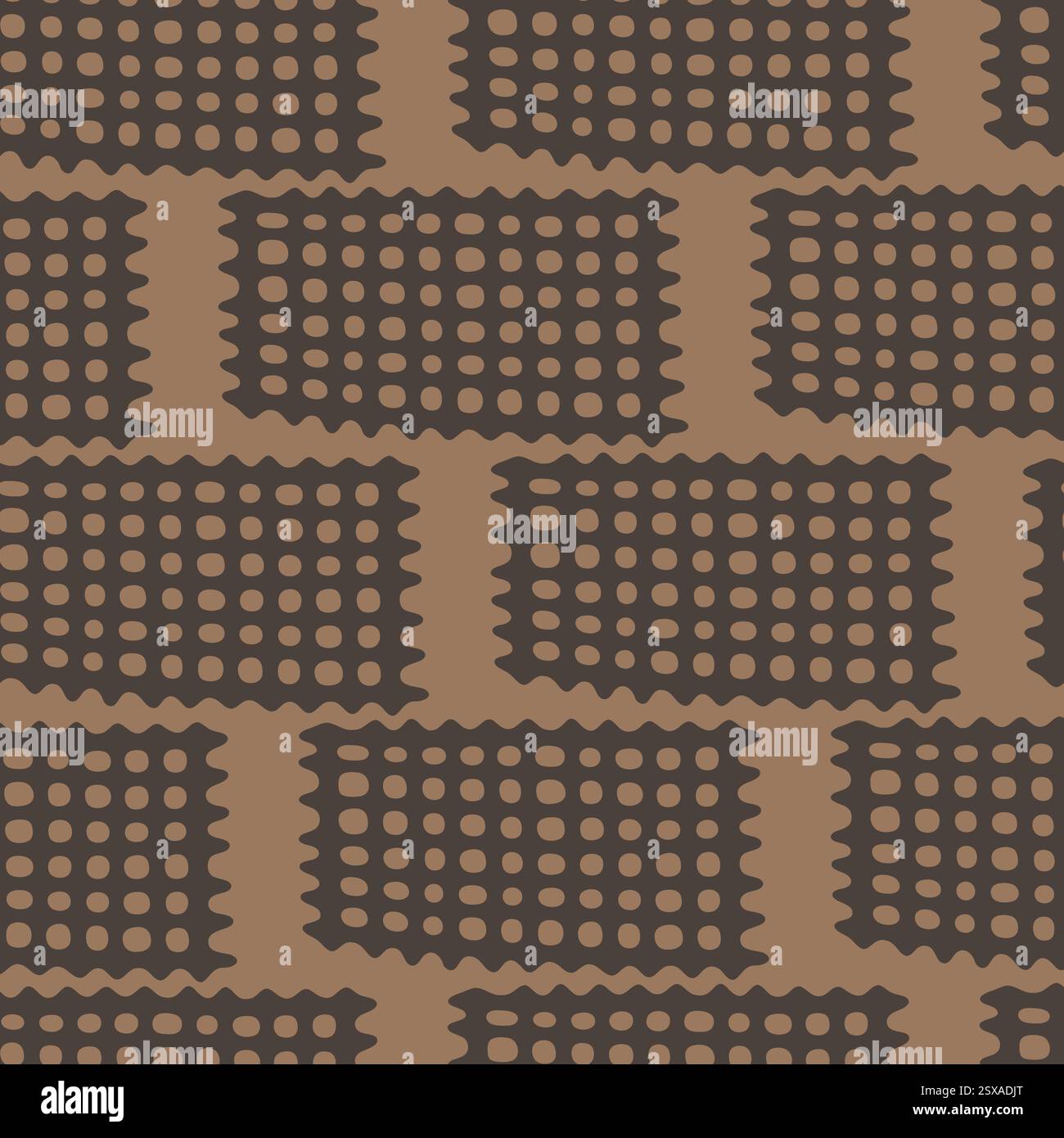 Abstract pattern with structured grid-like shapes. Stock Vector