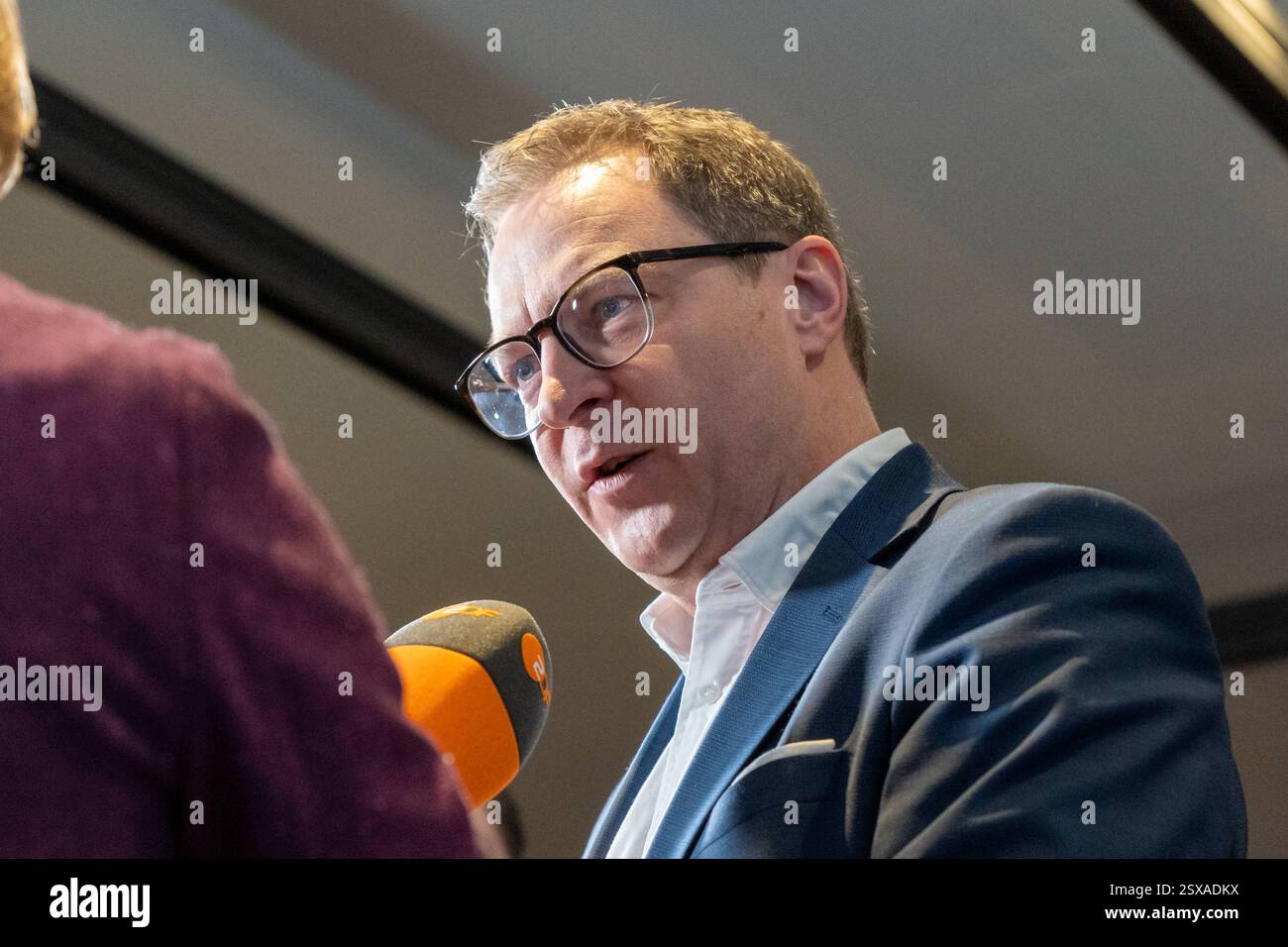 Munich, Bavaria, Germany February 23, 2025 Election party for the