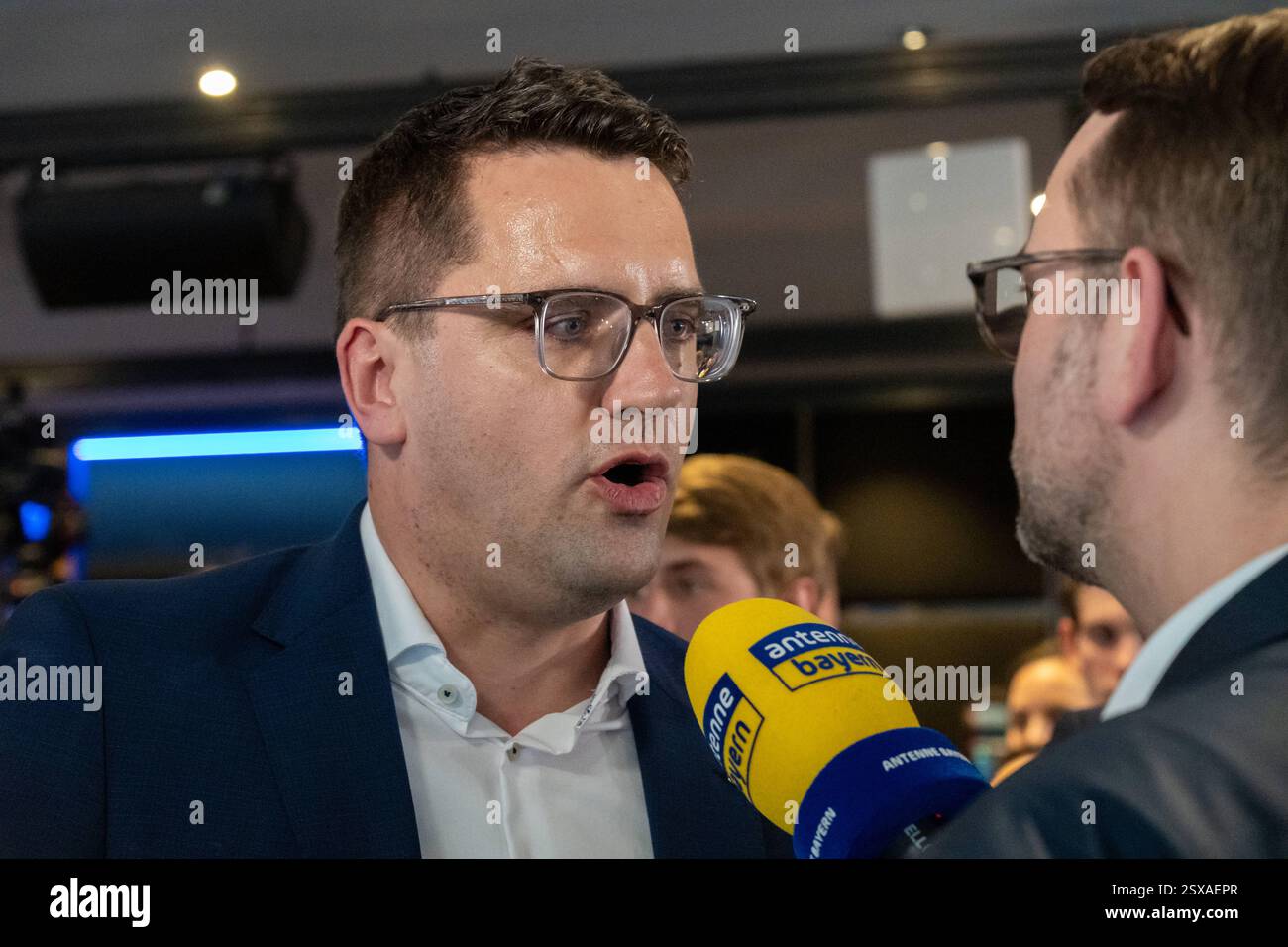 Munich, Bavaria, Germany - February 23, 2025: Election party for the ...