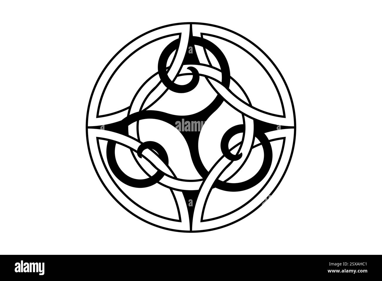 Celtic nordic knot circle Stock Vector Images Alamy