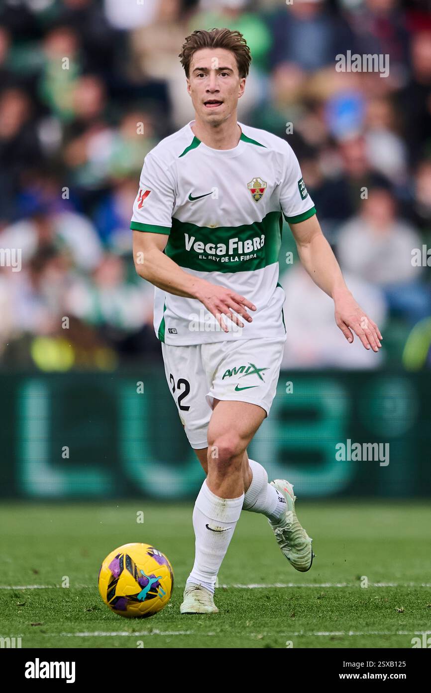Elche, Spain. 23rd Feb, 2025. ELCHE, SPAIN - FEBRUARY 23: David ...