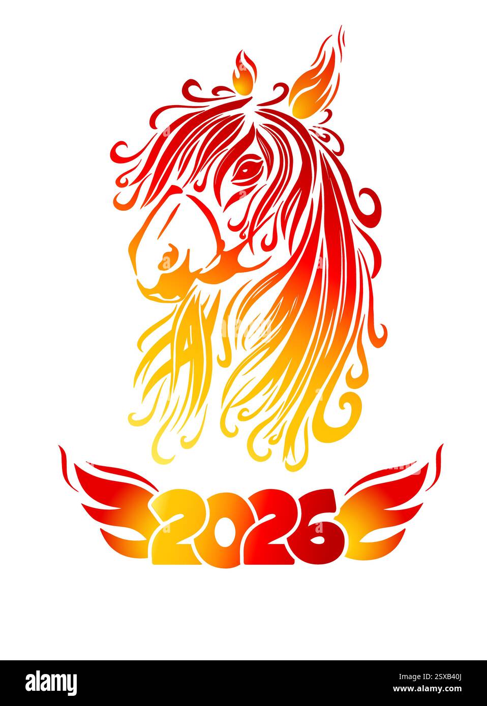 2026 chinese year fire horse hi-res stock photography and images - Alamy