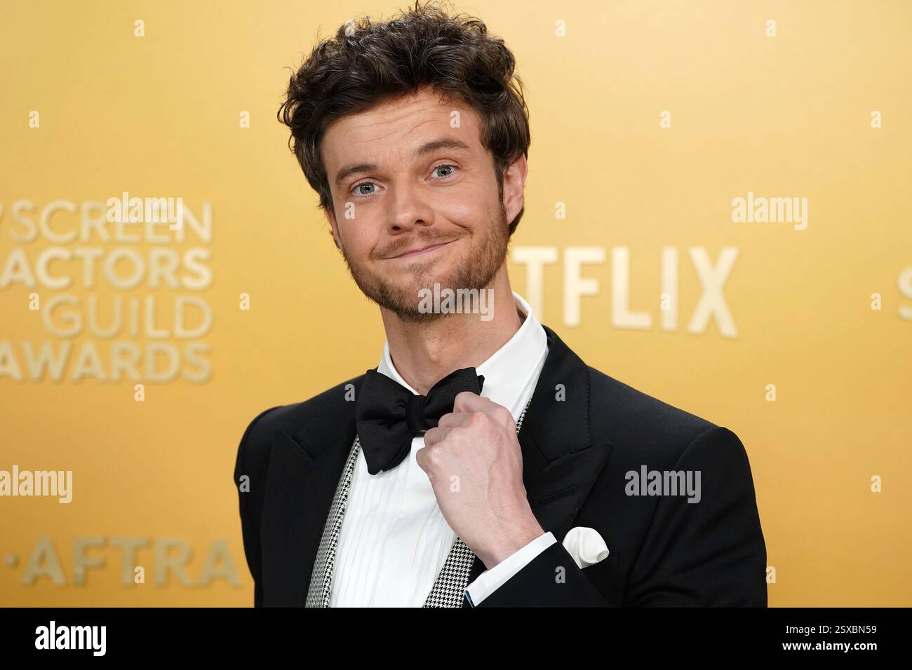 Jack Quaid arrives at the 31st annual Screen Actors Guild Awards on ...