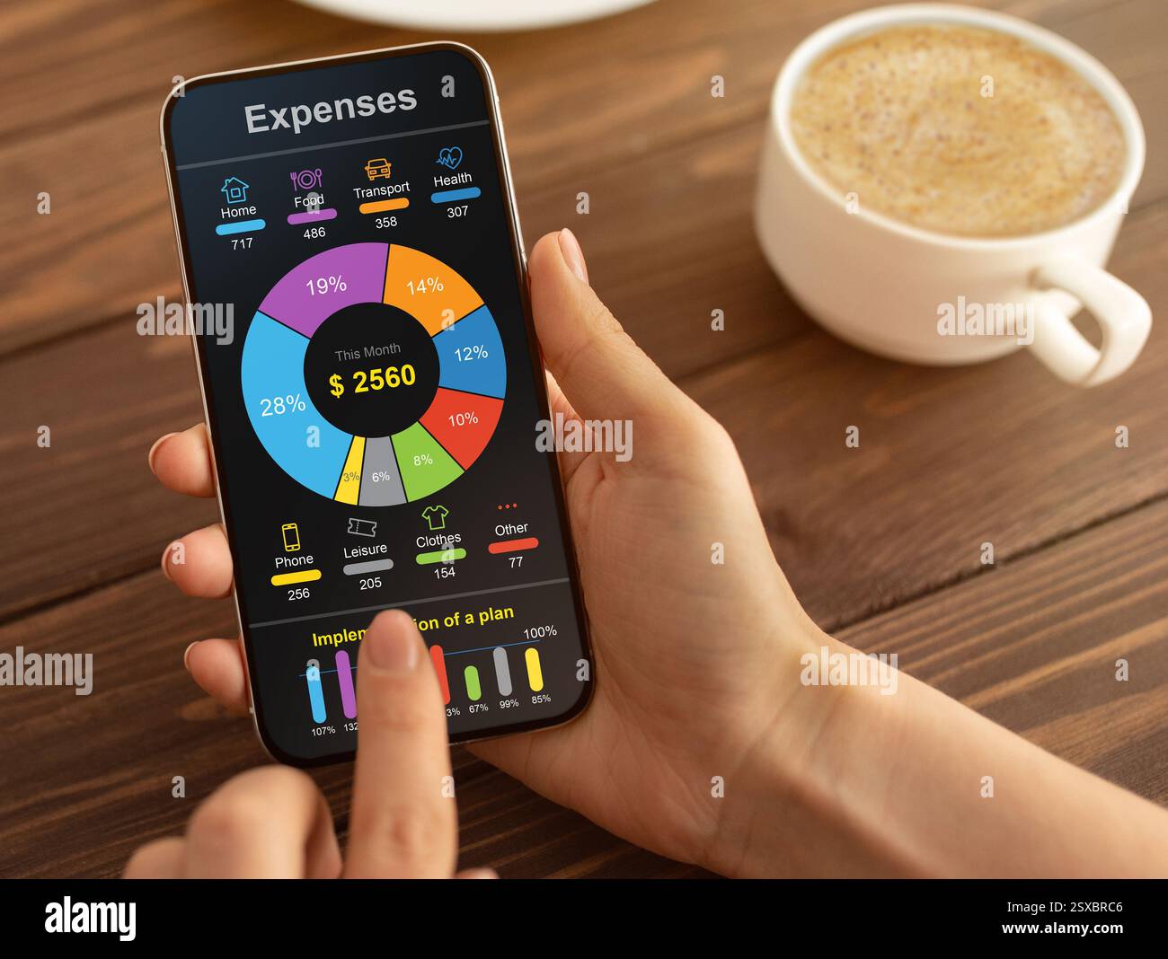 User interface digital expense tracking hi-res stock photography and ...
