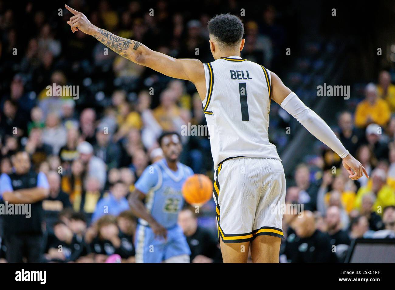 WICHITA, KS - FEBRUARY 23: Wichita State Shockers guard Xavier Bell (1 ...