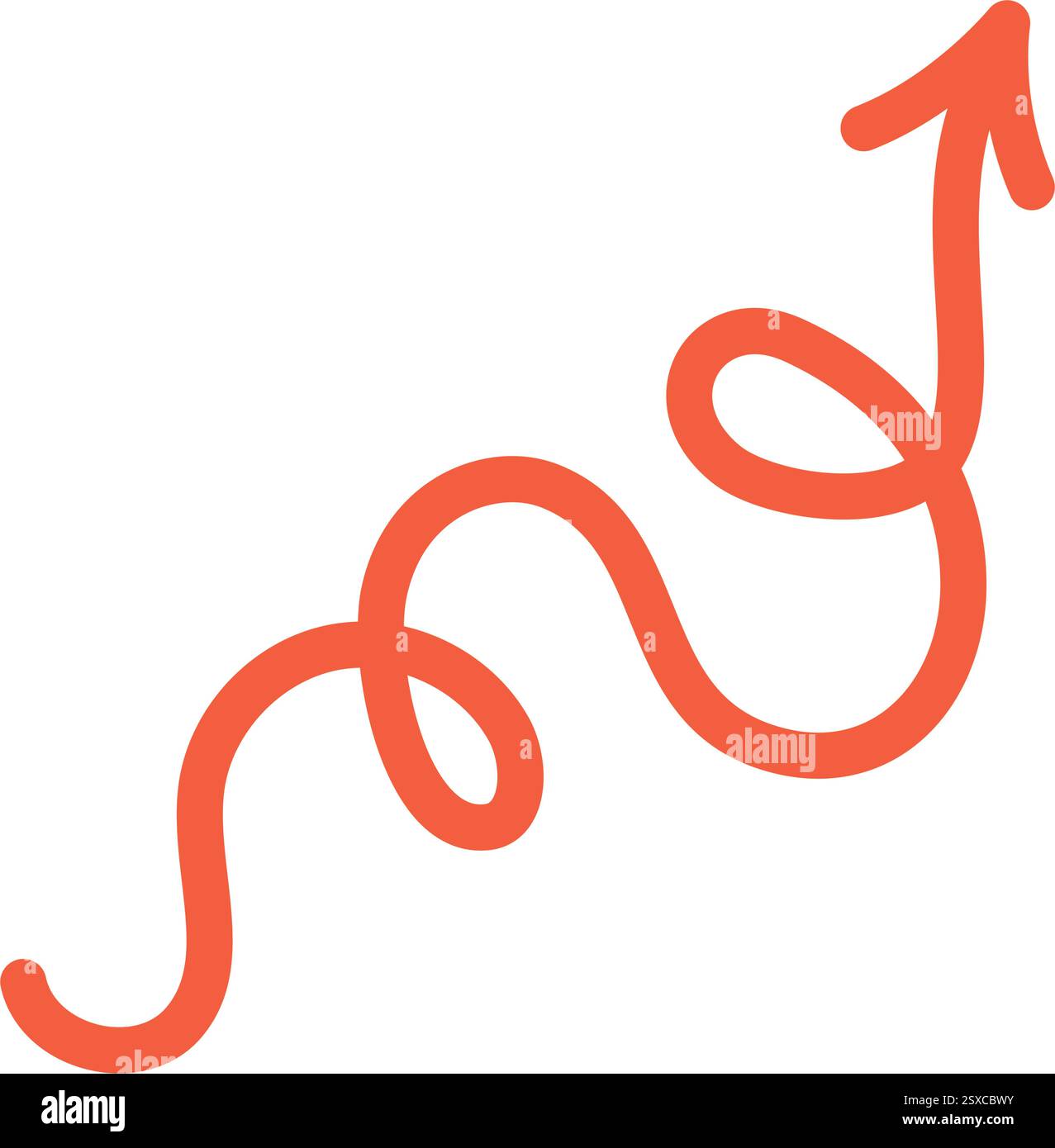 Abstract Lined Arrow Spiral Artistic Freeform Design Stock Vector Image ...