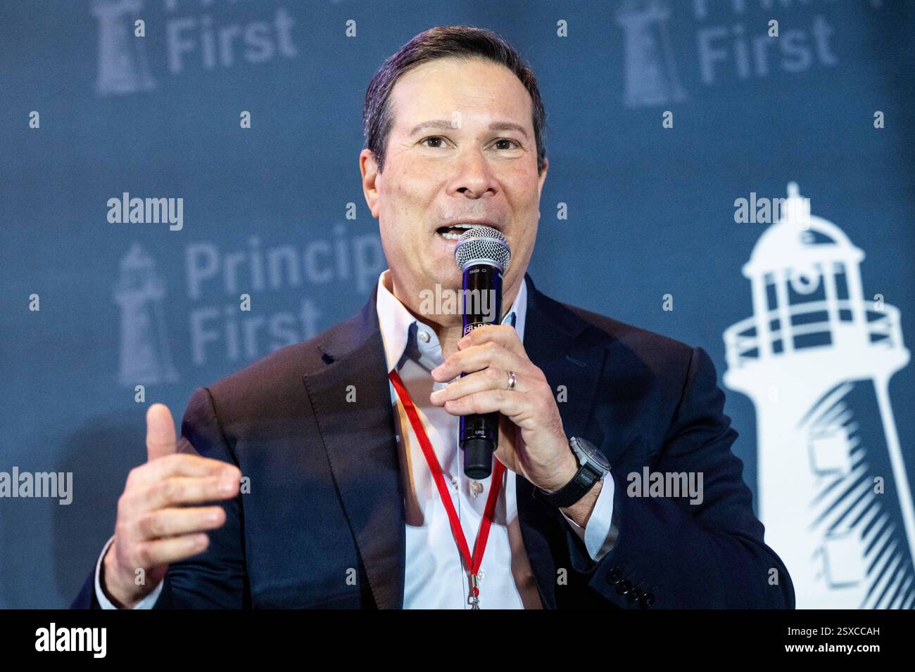 Frank Figliuzzi, former FBI Assistant Director, speaking at the ...