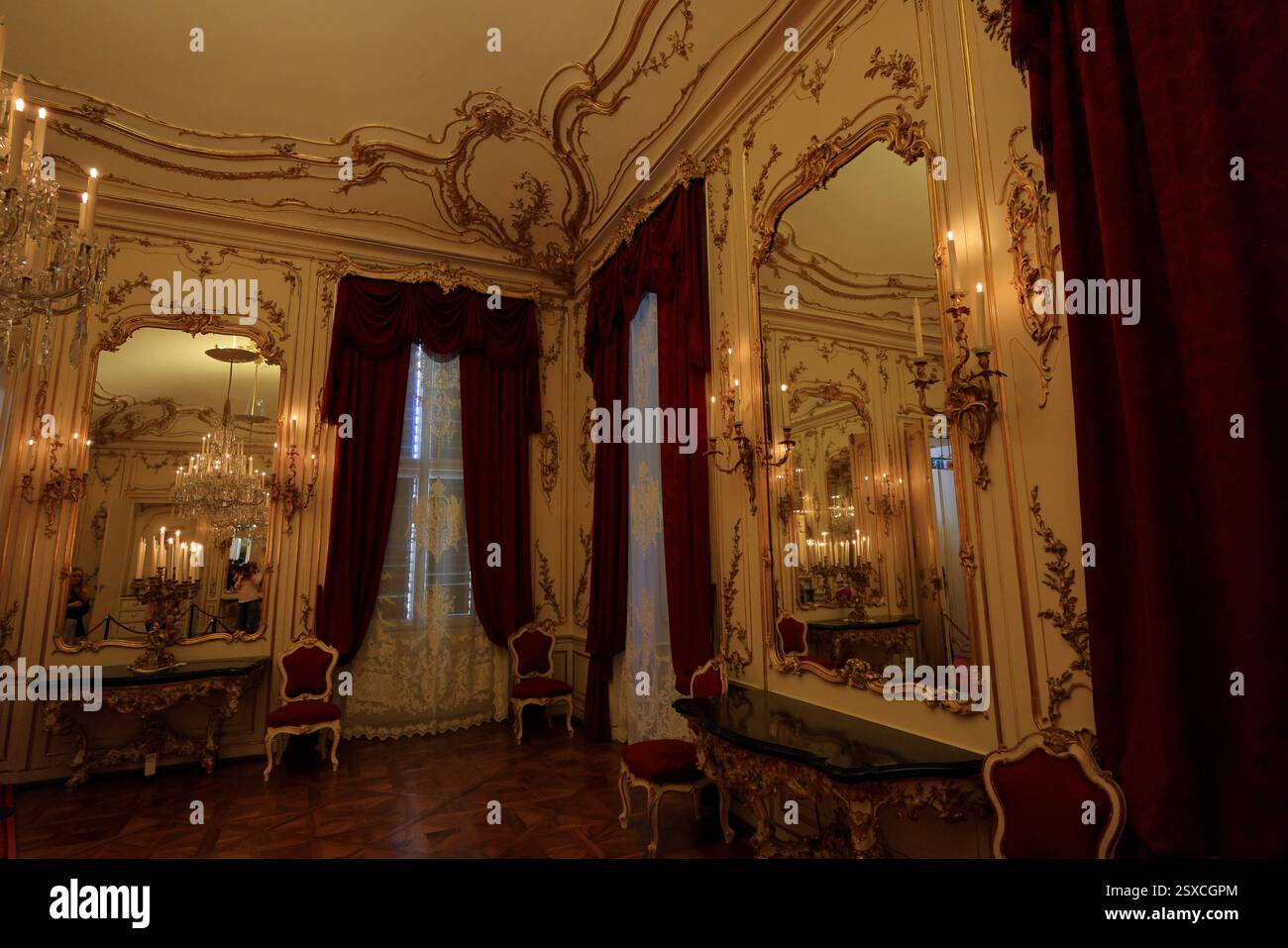 Schonbrunn Palace (Schloss Schonbrunn), a summer palace with rococo ...