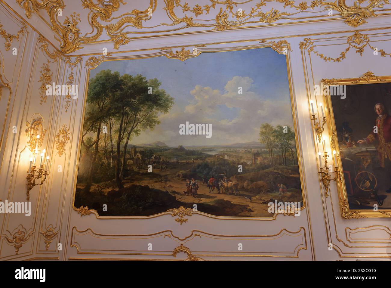 Austria Rococo Schonbrunn Palace (Schloss Schonbrunn), a summer palace with rococo ...