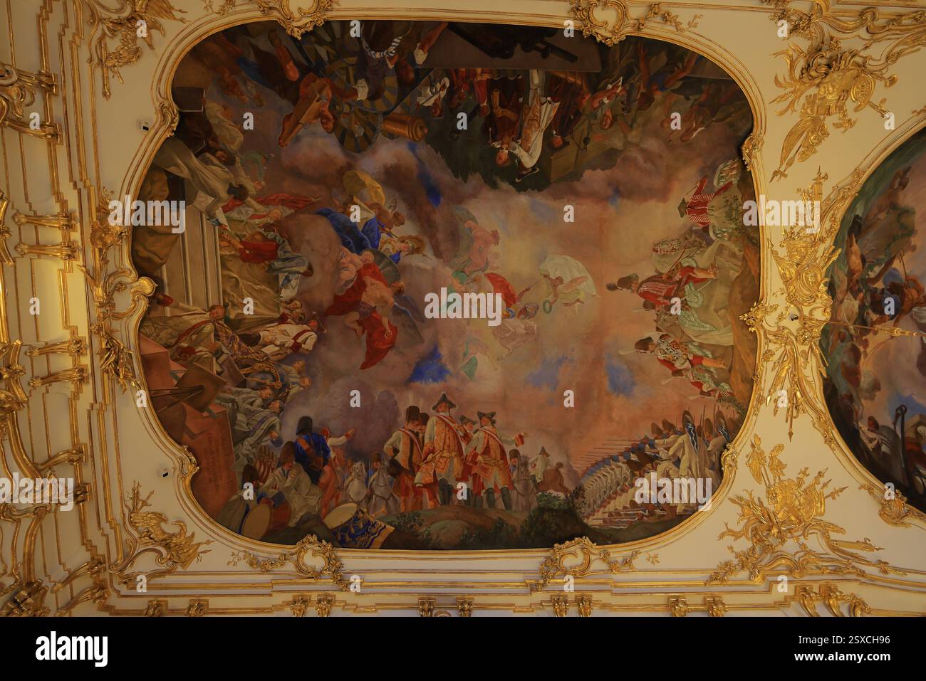 Austria Rococo Schonbrunn Palace (Schloss Schonbrunn), a summer palace with rococo ...