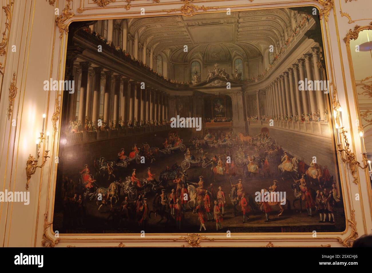 Austria Rococo Schonbrunn Palace (Schloss Schonbrunn), a summer palace with rococo ...