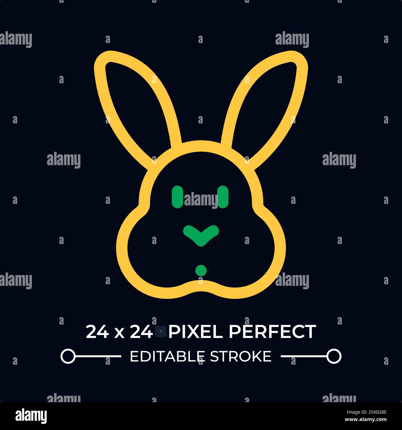 Two tone color rabbit hi-res stock photography and images - Alamy