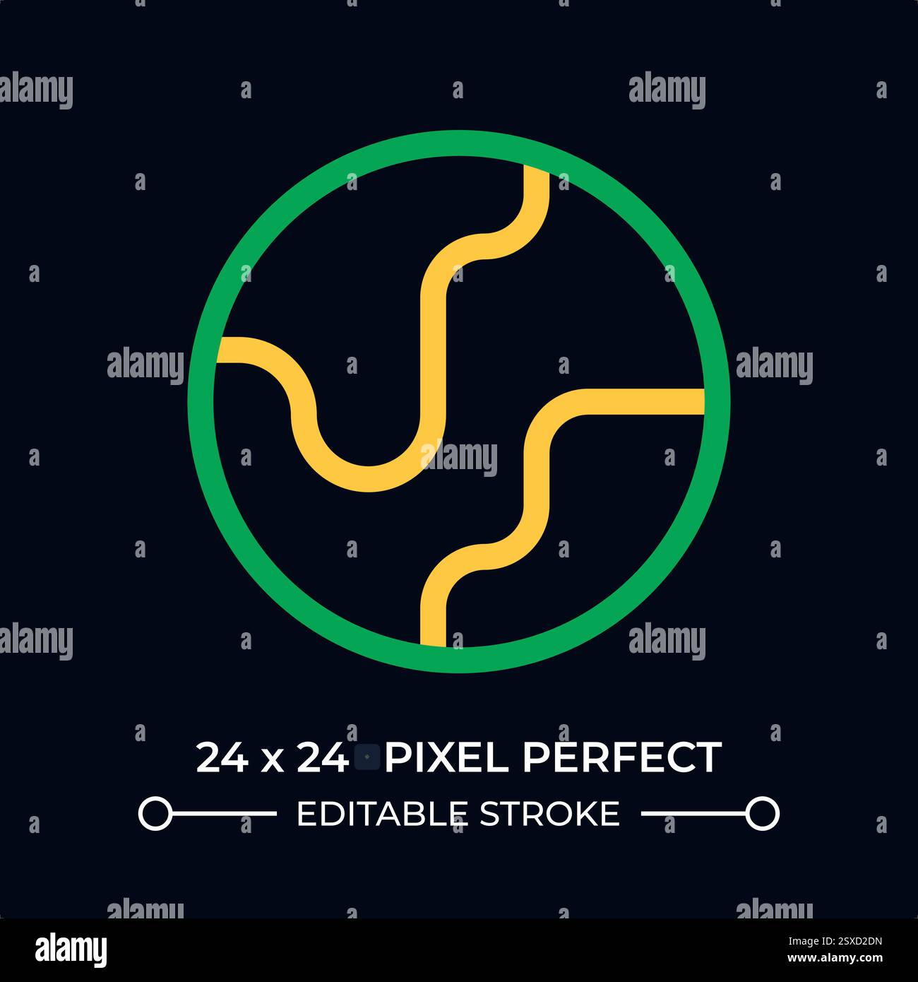 Earth globe dark color line ui icon Stock Vector