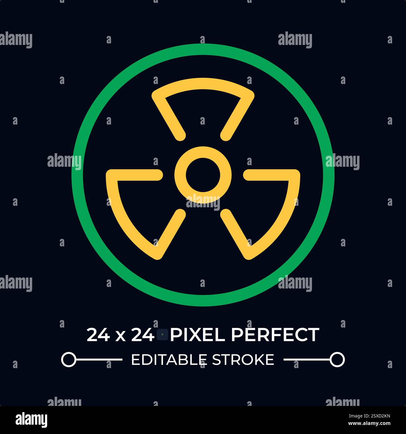 Radiation symbol colorful line hi-res stock photography and images - Alamy