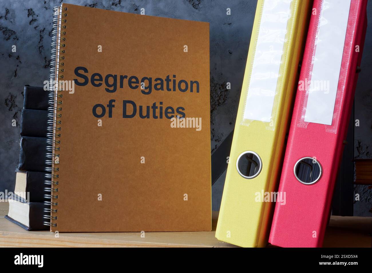 Book titled Segregation of Duties on shelf. Corporate governance and ...