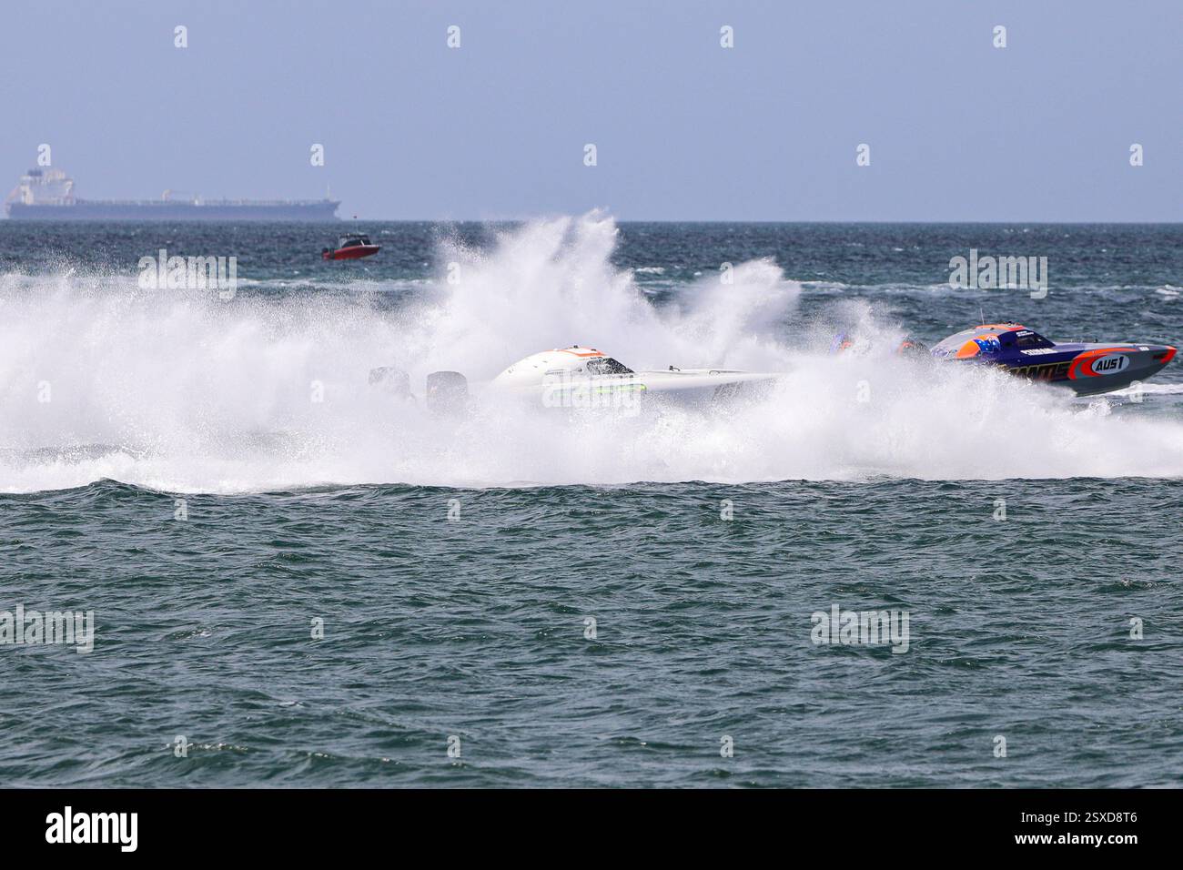 Mantis and TCR Racing boats are seen in a close contest during the ...