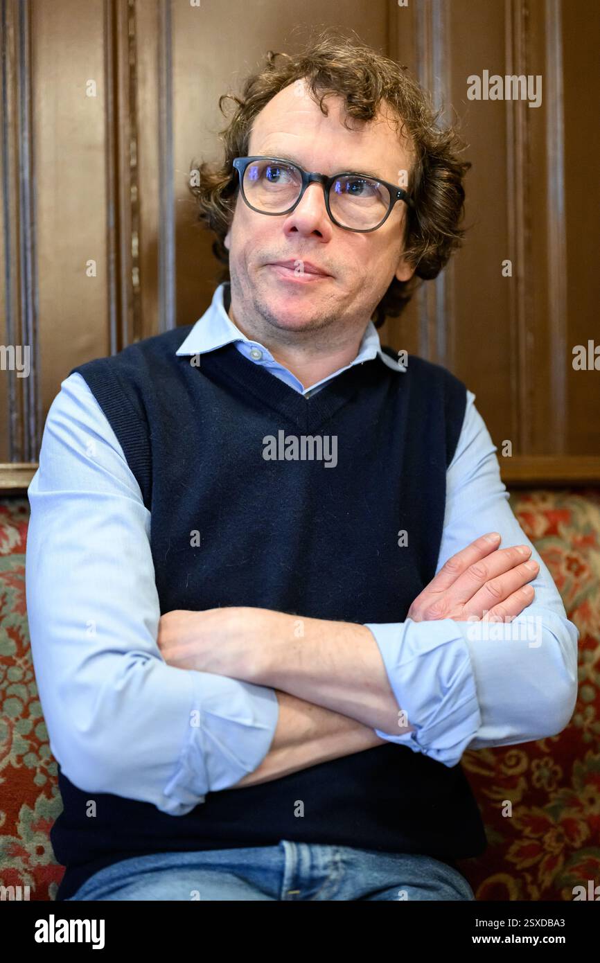 Austrian writer Martin Prinz during an interview with the APA - Austria