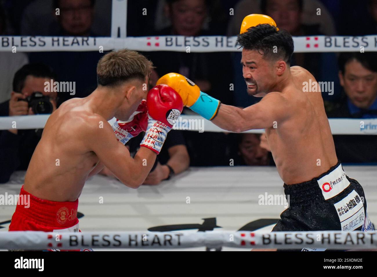 Daigo Higa , right, of Japan fight with Seiya Tsutsumi , left, of Japan ...