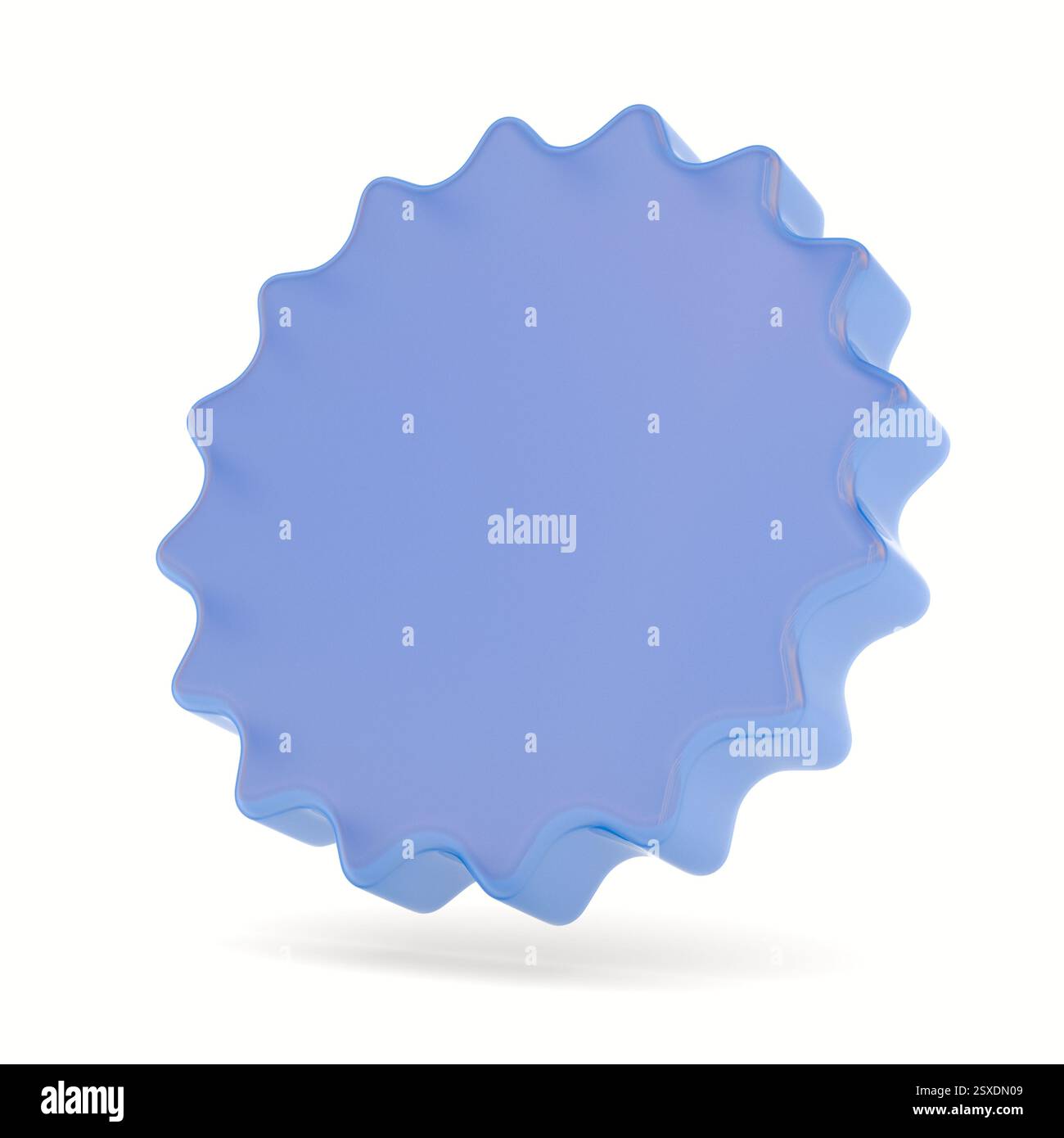 Empty badge on white background. Isolated 3D illustration Stock Photo ...