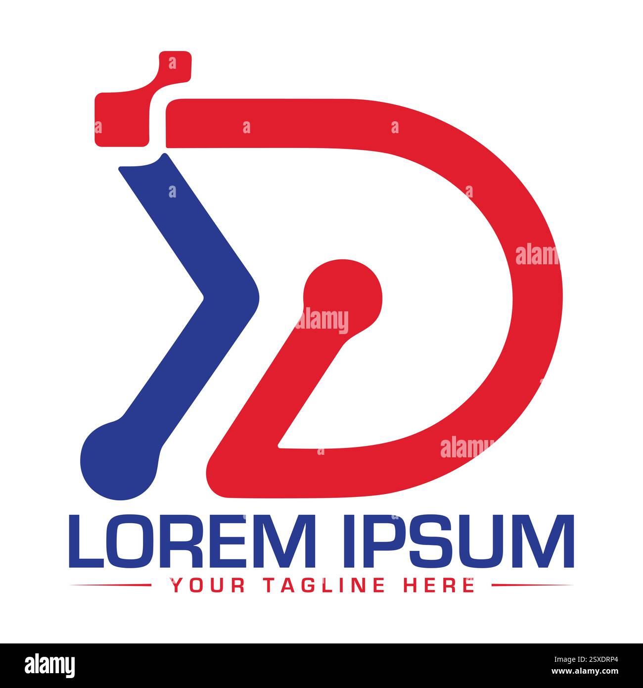 YD Letter Logo Design Stock Vector