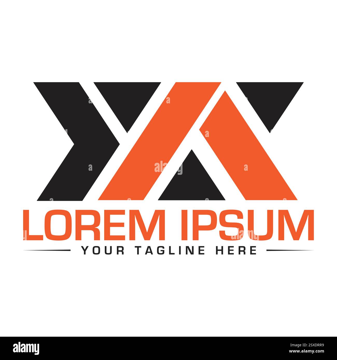 YA Letter Logo Design Stock Vector