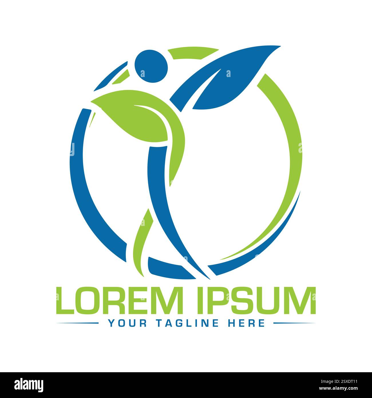 Wellness Logo Design Stock Vector Image & Art - Alamy