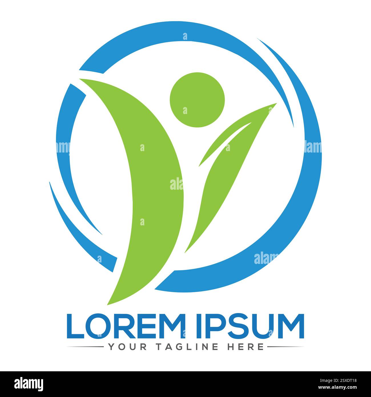 Wellness Logo Design Stock Vector Image & Art - Alamy