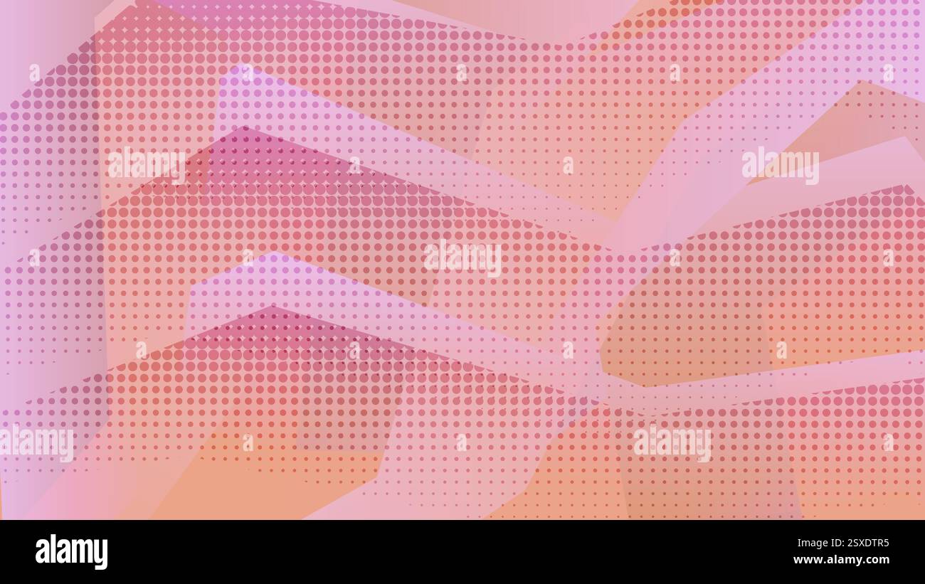 Abstract warm orange and pink zig zag background Stock Vector