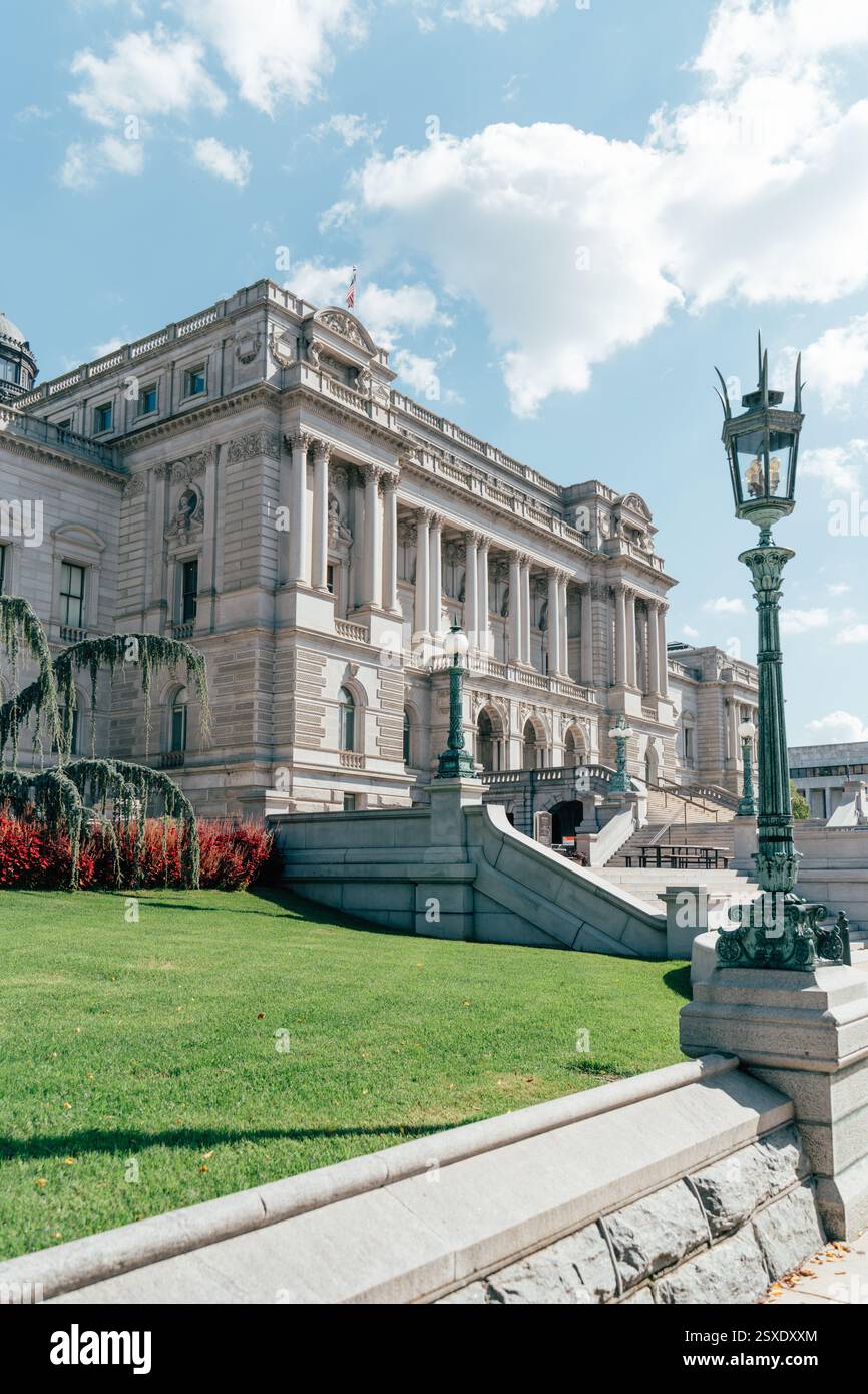 Majestic Thomas Jefferson Library of Congress Building in New Yo Stock Photo