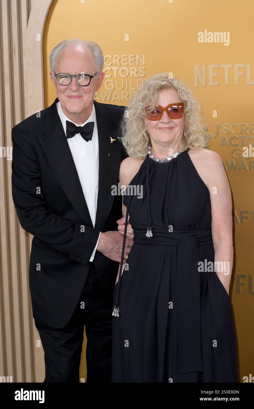 Los Angeles USA 23rd Feb 2025 LOS ANGELES USA February 23 2025 Los Angeles Usa 23rd Feb 2025 Los Angeles Usa February 23 2025 John Lithgow Mary Yeager At The 2025 Screen Actors Guild Awards Picture Credit Paul Smithalamy Live News 2SXE0DN