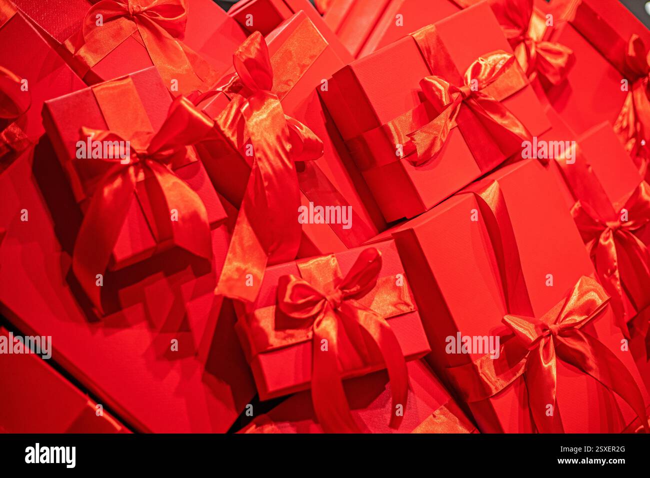 Valentine Ribbon Happy Valentine's Day In Red Ideal For Gift Wrap