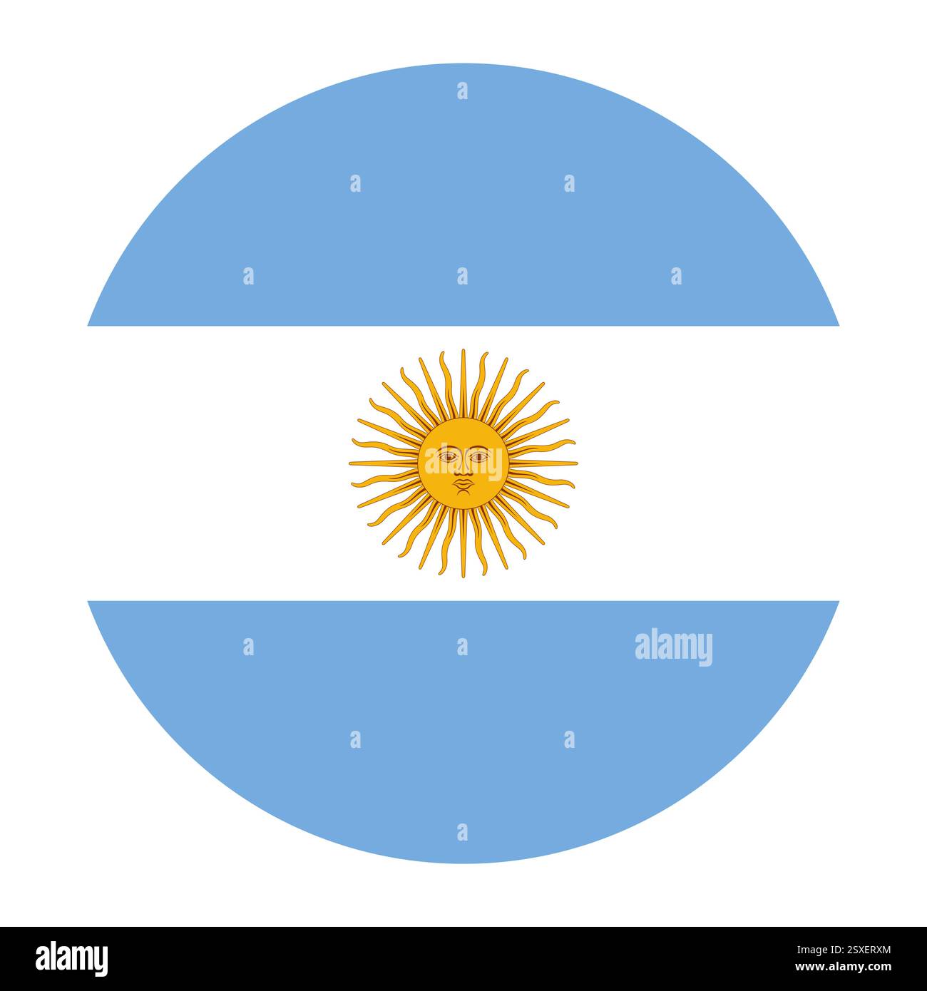 Illustration of Argentina flag vector Stock Vector