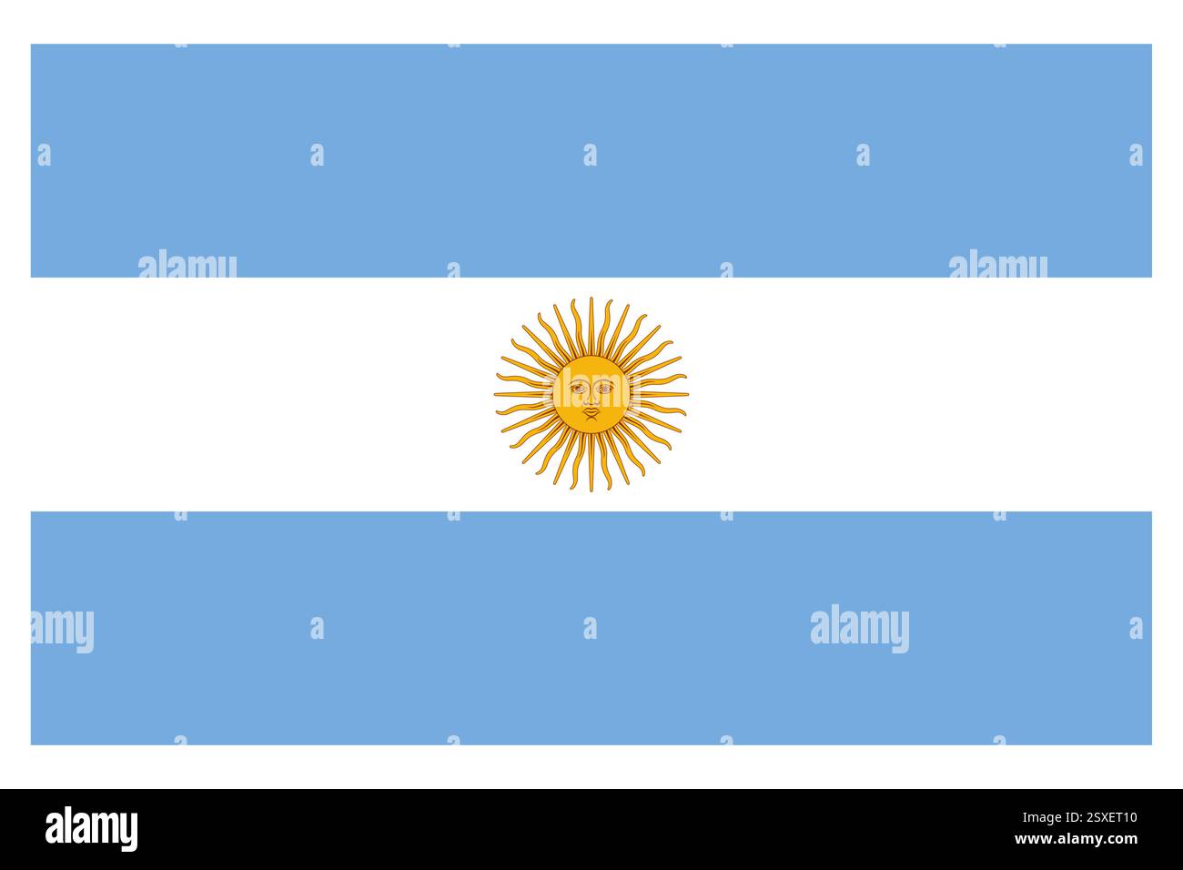 Illustration of Argentina flag vector Stock Vector
