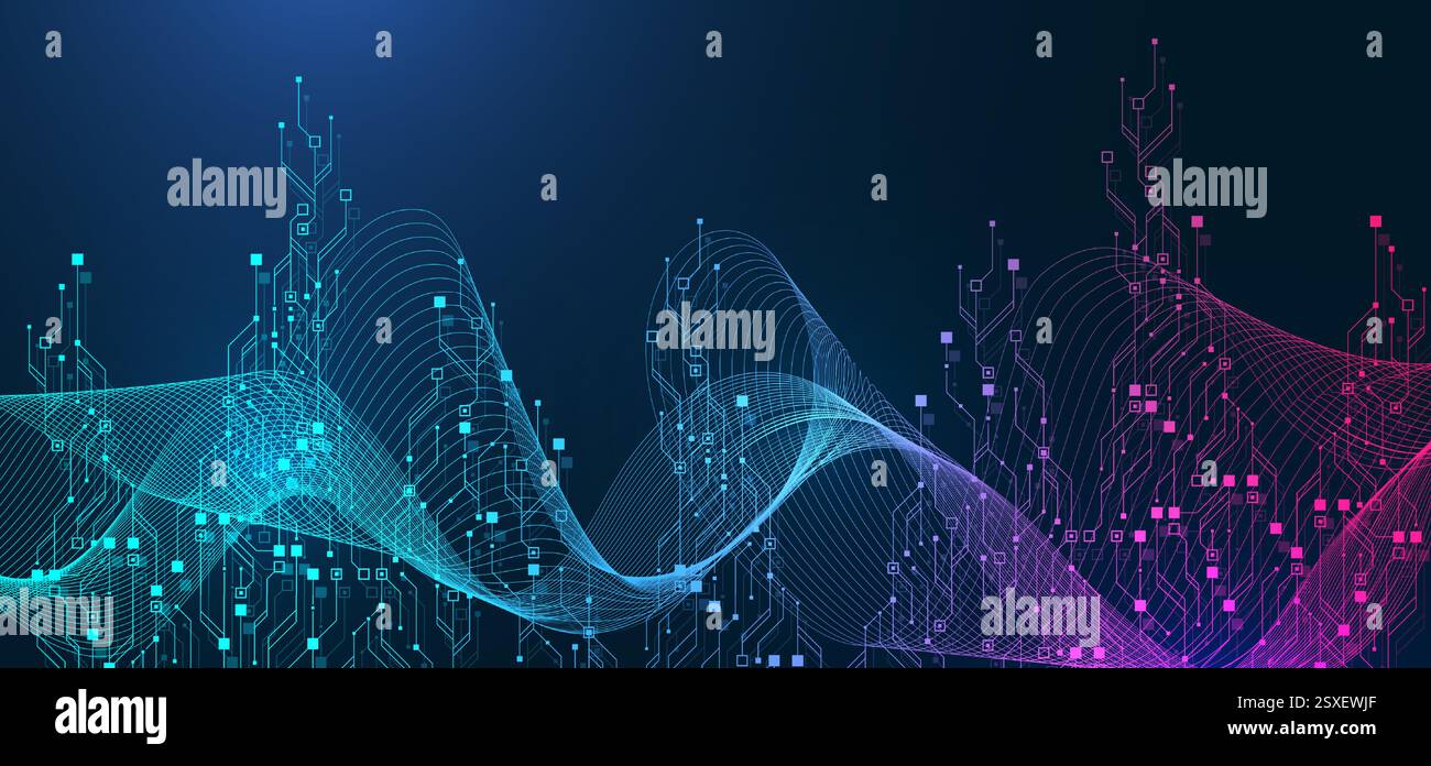 Artificial Intelligence or machine learning vector design. Quantum ...