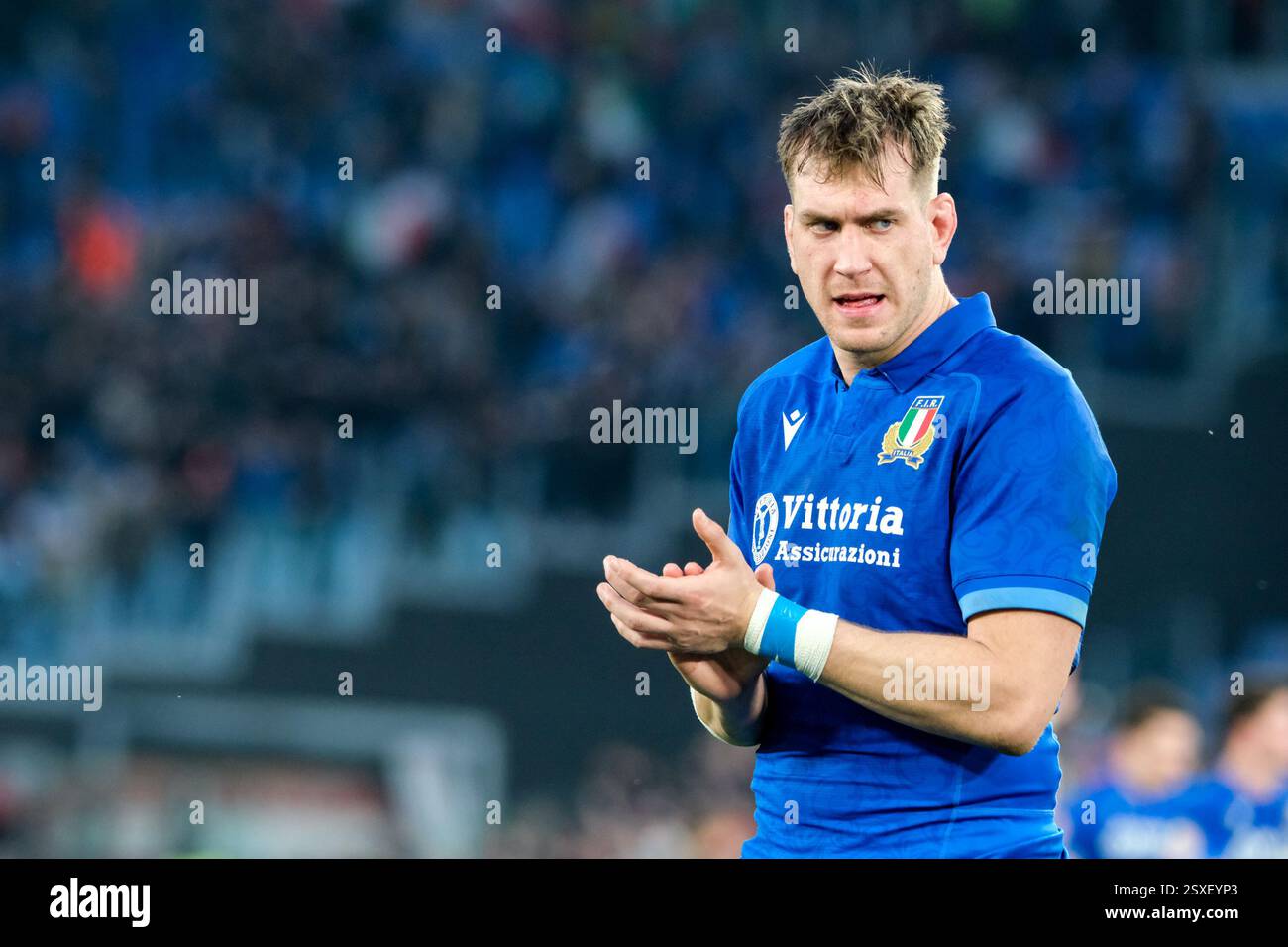 Rome, Italy. 23rd Feb, 2025. Federico Ruzza of Italy during the ...