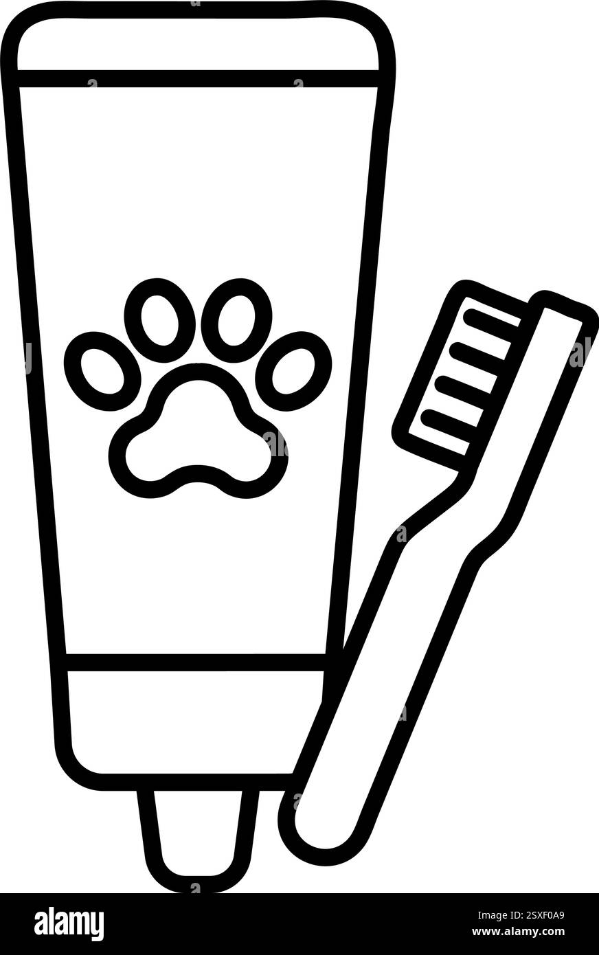 Pet Dental Toothpaste Icon Stock Vector Image & Art - Alamy