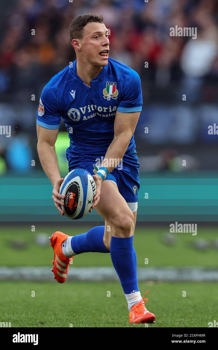 Paolo Garbisi of Italy seen in action during the Guinness Six Nations ...