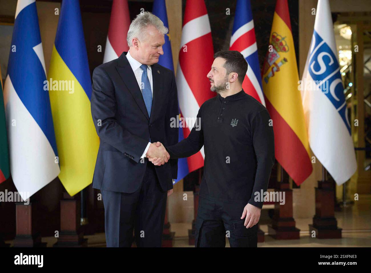 In this photo provided by the Ukrainian Presidential Press Office