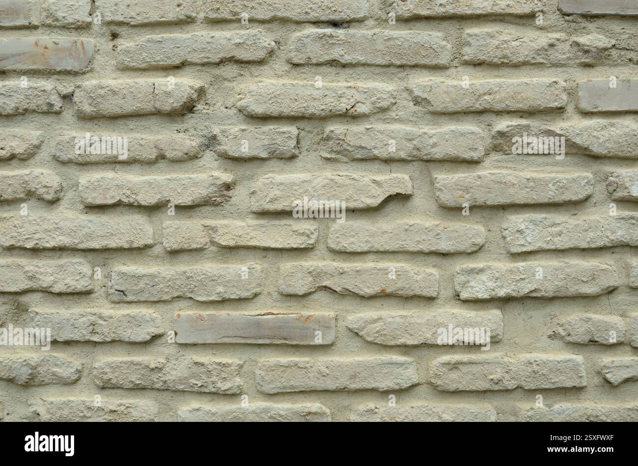 Ancient brick wall as background. Stock Photo