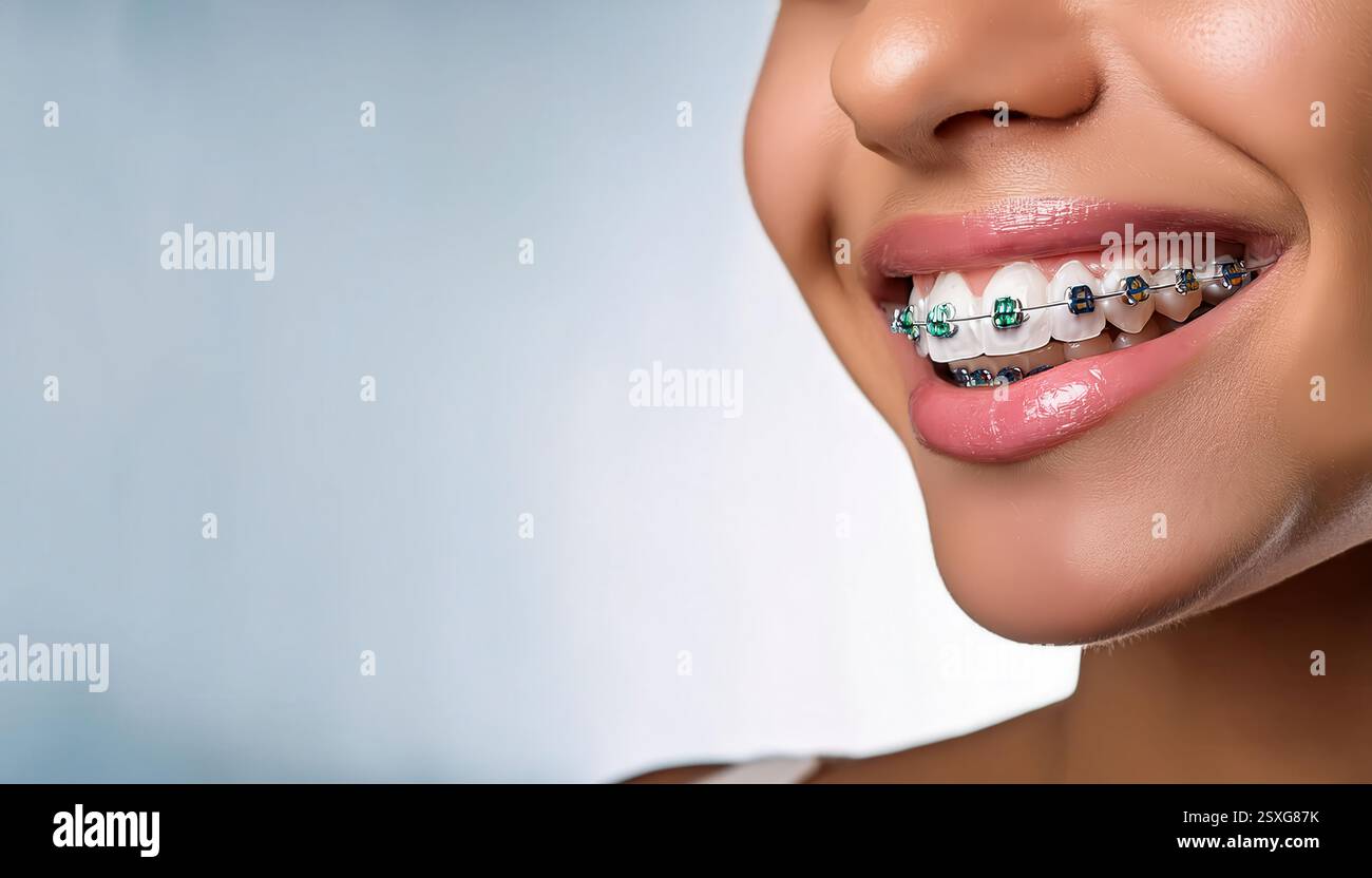 Smile appearance braces teeth hi-res stock photography and images - Alamy